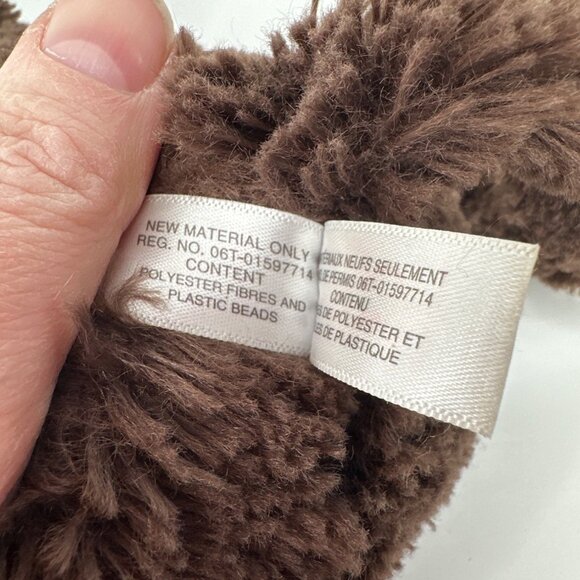 Ty Mookie Brown Plush Monkey Stuffed Toy 8" Polyester Fibers Plastic Beads Handm - Picture 5 of 14